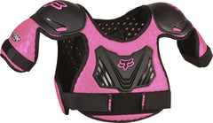 Fox Racing Peewee Titan front view showing slim protective coverage