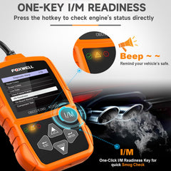 FOXWELL NT201 screen showing live sensor data to monitor engine performance while driving