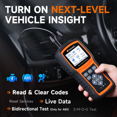 FOXWELL NT630 Plus rear panel and OBD-II port area, handy plug-and-play benefit