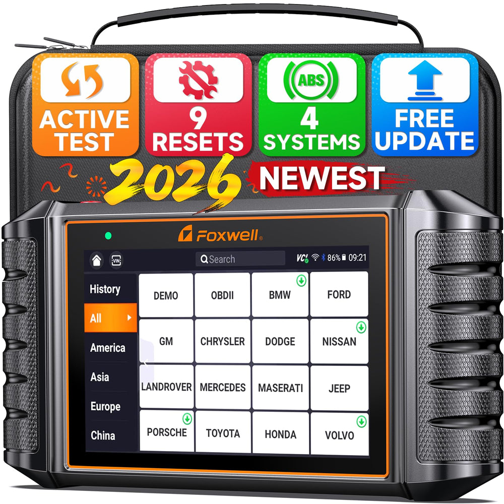 FOXWELL NT716 front view showing screen and rugged housing for reliable diagnostics