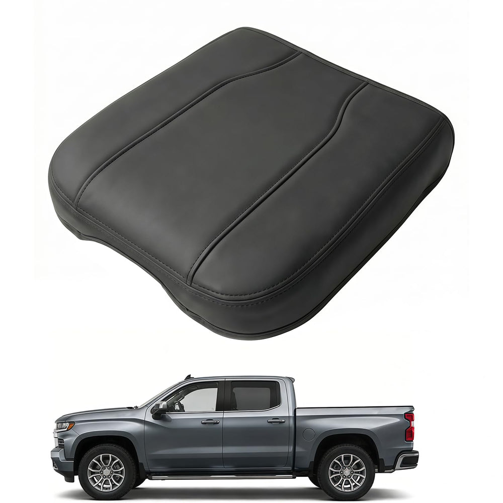 FQMY front view of center console cover showing fit and styling, protects console