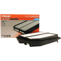 FRAM CA11476 close-up of filter media highlighting fine fibers for improved particle capture