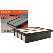 FRAM CA12167 front view showing filter shape and instant fit benefit