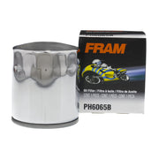 FRAM PH6065B front view showing label and threaded mount for easy identification and fit