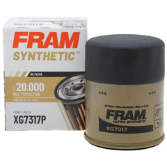 FRAM front view showing filter shape and label, clear identification and fitment benefit