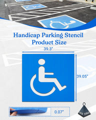 FrameFirm close-up of precision cutouts delivering crisp painted wheelchair icon