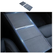 frani front view of suede console wrap showcasing precise fit and refined look