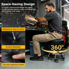 FreekyFit under-seat rotating tool tray detail holding screws and small tools for quick access