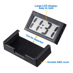 Frienda close-up of LCD screen with large numbers for fast readability and reduced distraction