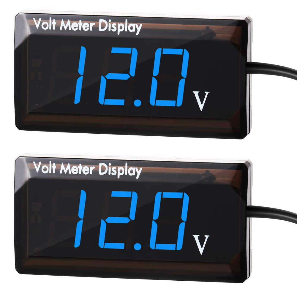 Frienda front panel blue LED voltmeter clearly displays voltage for quick checks