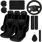 Frienda steering wheel and seat covers front view showing coordinated protection