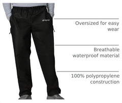 FROGG TOGGS elastic waist with cord-lock for customizable secure fit