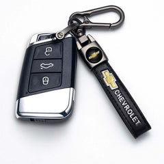 FRVON keychain attached to car key in ignition, fast access benefit