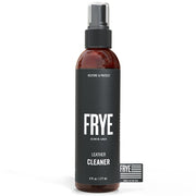Frye spray bottle front view showing brand and cleaner benefit
