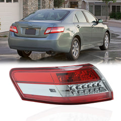 FSBCGT left tail light front view showing clean red lens and restored look