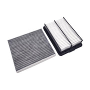 FUN-DRIVING front packaging showing both cabin and engine filters, clear compatibility benefit