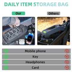 Funparts internal mesh pocket detail organizing small items effectively