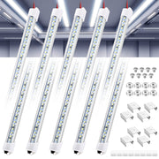 Funtery front view of all eight LED bars with accessories showing kit completeness