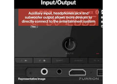 Furrion DV7200S powering outdoor deck speakers for patio listening