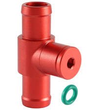 FUSCH aluminum bleeder front view showing solid alloy construction and fitment benefit