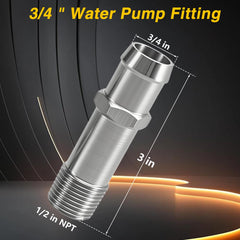 FUSCH close-up of 1/2" NPT thread detail for secure leak-resistant sealing