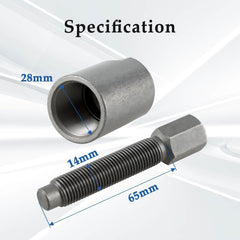 FUSCH push bolt detail showing hardened bolt for safe rotor extraction