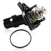FUSCH thermostat assembly front view showing clean OEM-style fitment benefit