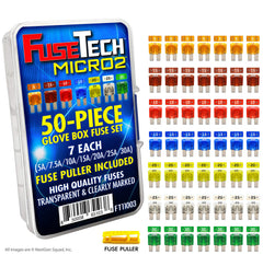 FuseTech front packaging showing full 50-piece kit and storage convenience