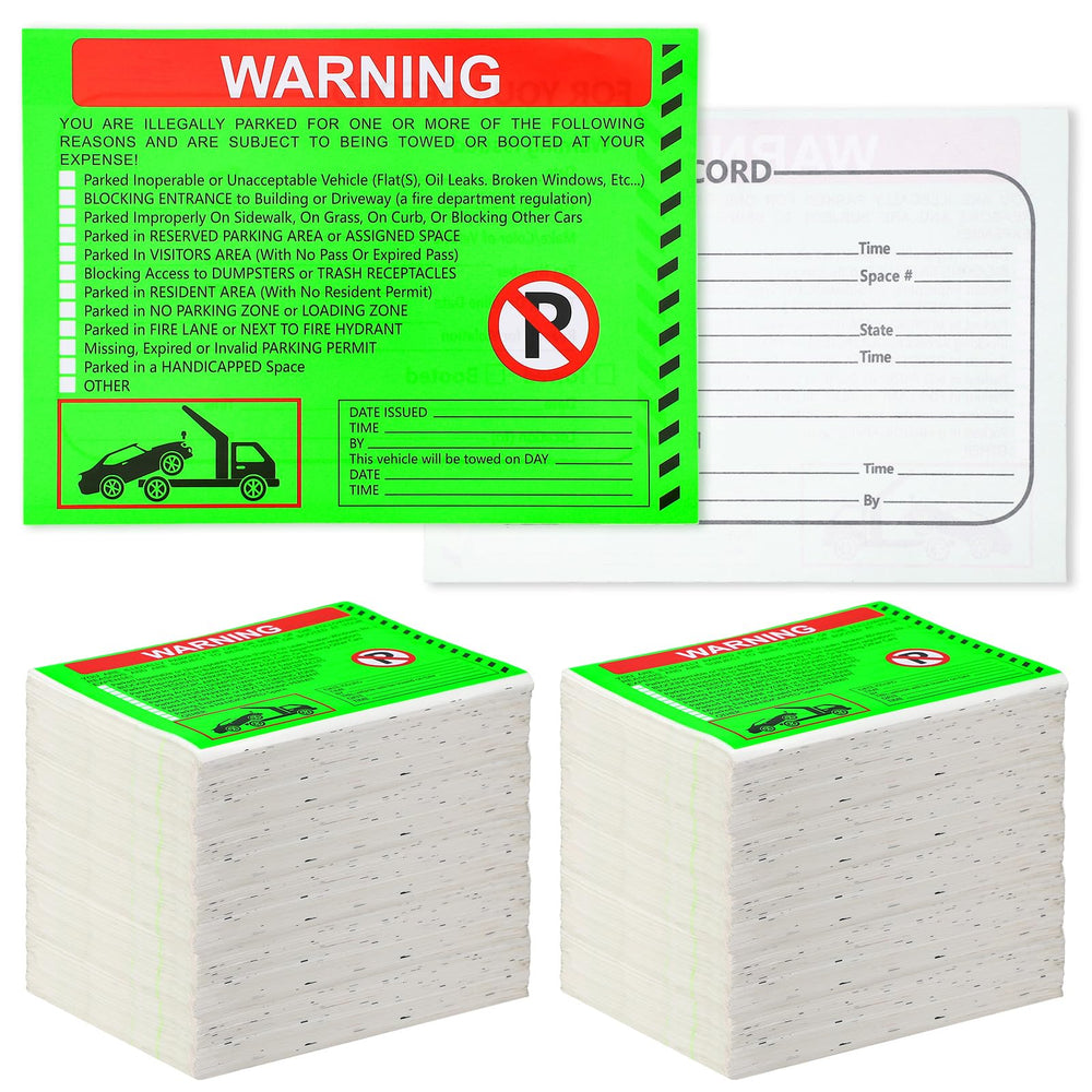 Fuyoooo front packaging showing 300 fluorescent green stickers for clear enforcement