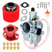 FVRITO VM22 carb front view showing flange and throttle linkage, clear fit reference