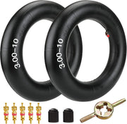 FVRITO front view of 3.00x10 inner tube showing shape and fit for quick replacement