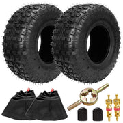 FVRITO front view of two 145/70-6 tires showing complete replacement set and ready fit