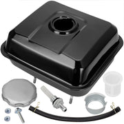 FVRITO front view metal gas tank showing durable construction and reliable fuel storage