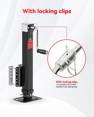 FZZD close-up of ergonomic crank handle for comfortable manual control