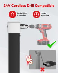 FZZD drill socket adapter detail enabling fast cordless-drill operation
