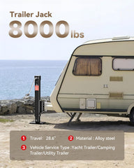 FZZD side profile fully extended showing 4.7" to 33.4" travel range