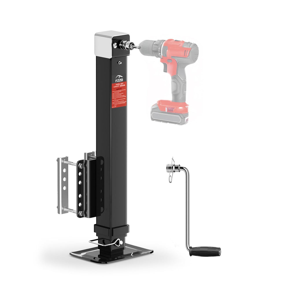FZZD front view assembled jack showing robust design and quick setup