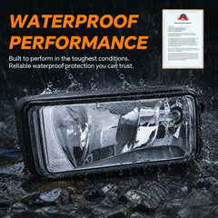 G-PLUS fog light rear housing and mounts showing robust fitment and secure attachment