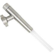 G-Sunny front-facing filler assembly showing durable stainless steel and shutoff valve benefit