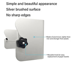 G-Sunny paper towel roll in place demonstrating easy one-handed access