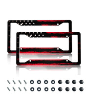 GACCAP frame front view showing black red flag, improves curb appeal