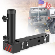 GADFISH front view of hitch flag mount showing compact sturdy design and easy install