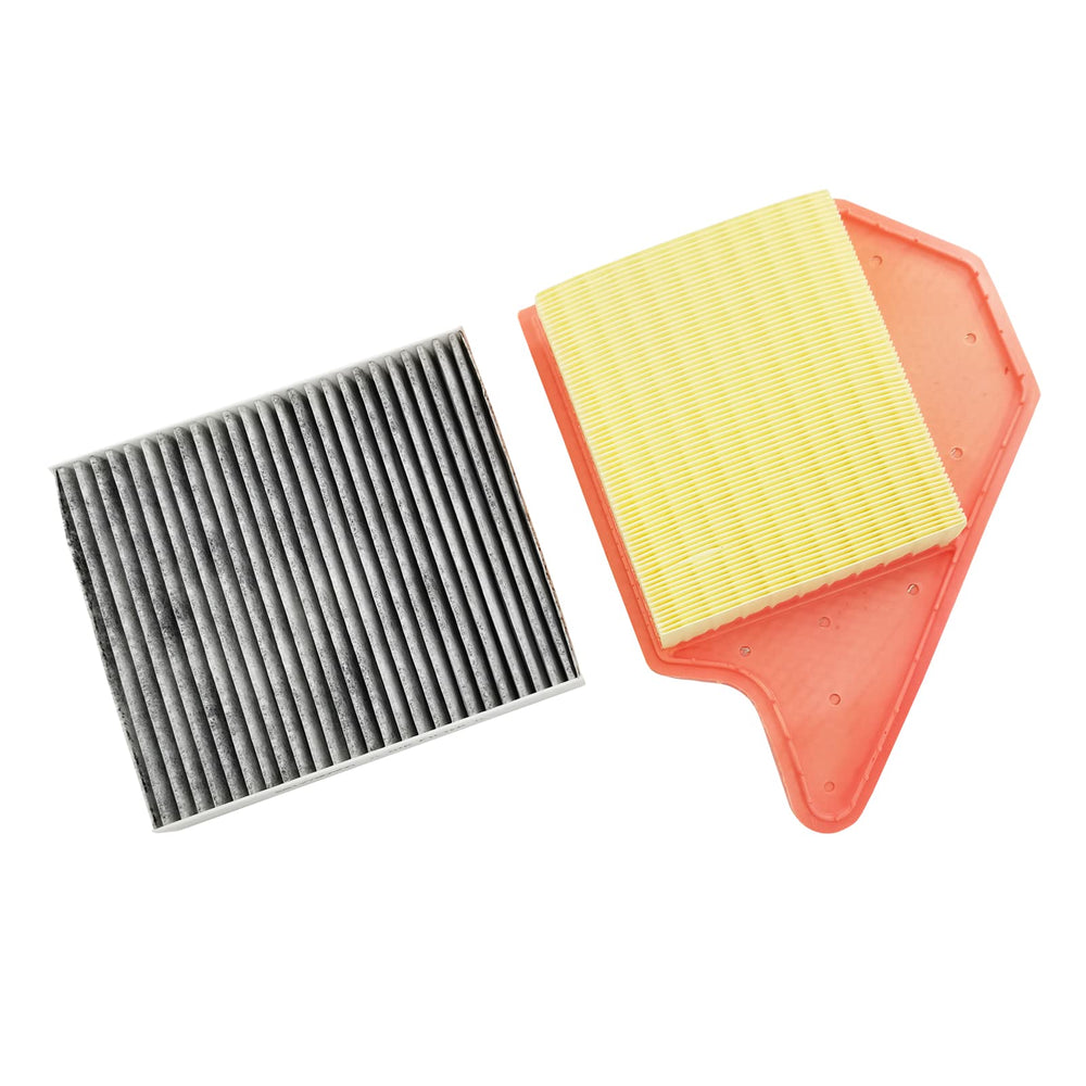 GaeaAuto front packaging showing both engine and cabin filters, easy swap benefit