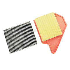 GaeaAuto front packaging showing both engine and cabin filters, easy swap benefit
