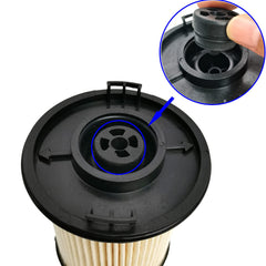 GaeaAuto fuel filter showing media cross-section for reliable fuel protection