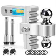 GAFONAXDRI front view showing whole hitch and packaging, highlights quick-install benefit