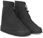 Galashield front view black overshoes protecting shoes from rain