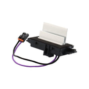 Gaoyeer blower motor resistor front view showing mounting points and durable housing benefit fit