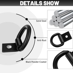 garini ring detail showing 1/4 inch steel thickness for strong load support