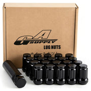 GAsupply front packaging showing 20 lug nuts and included key, professional presentation